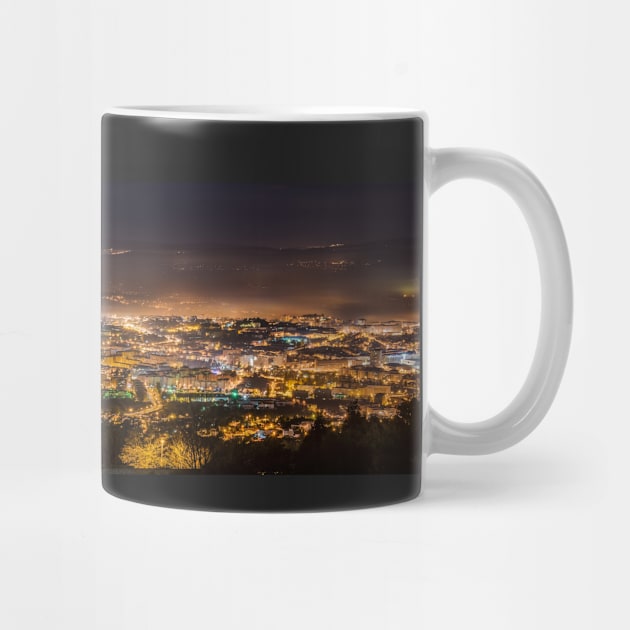 Braga cityscape at night by homydesign